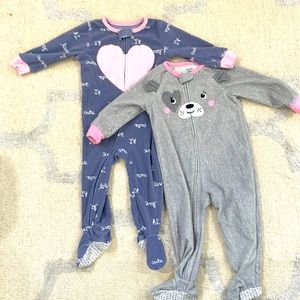Fleece zip up onsie